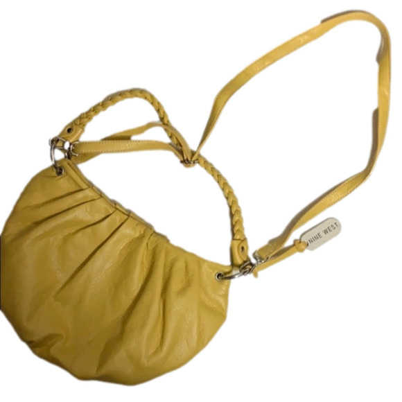 Nine West Handbags - Nine West Yellow pouch bag.